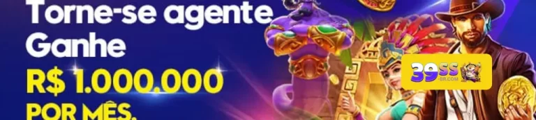 Banner de bônus e promoções do 39SS cassino.